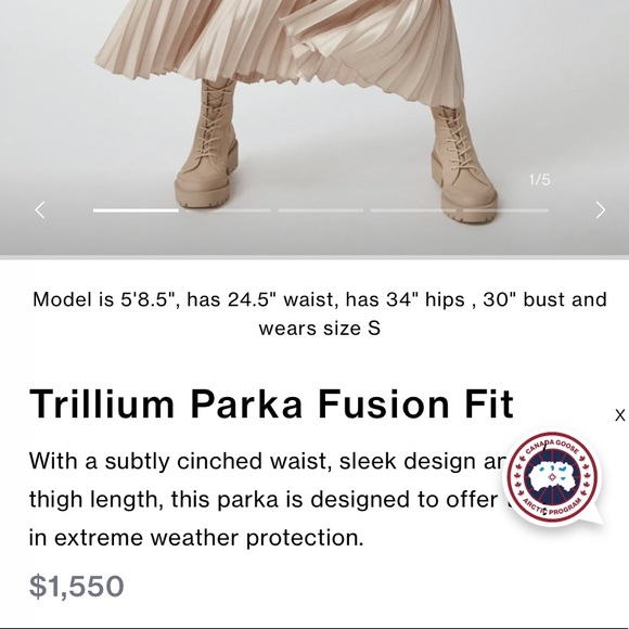 Fusion Canada GOOSE jacket size Small black with fur hood - Picture 3 of 9